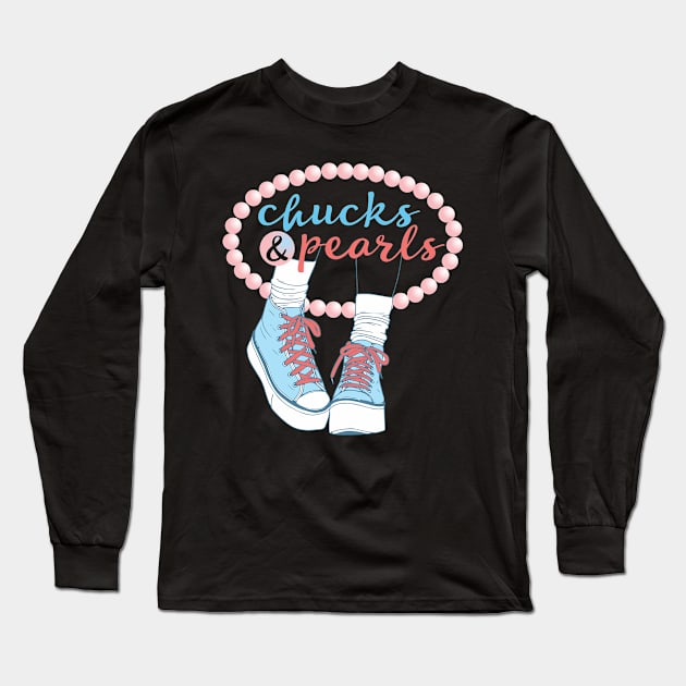 chucks and pearls 2021 Long Sleeve T-Shirt by SoulVector